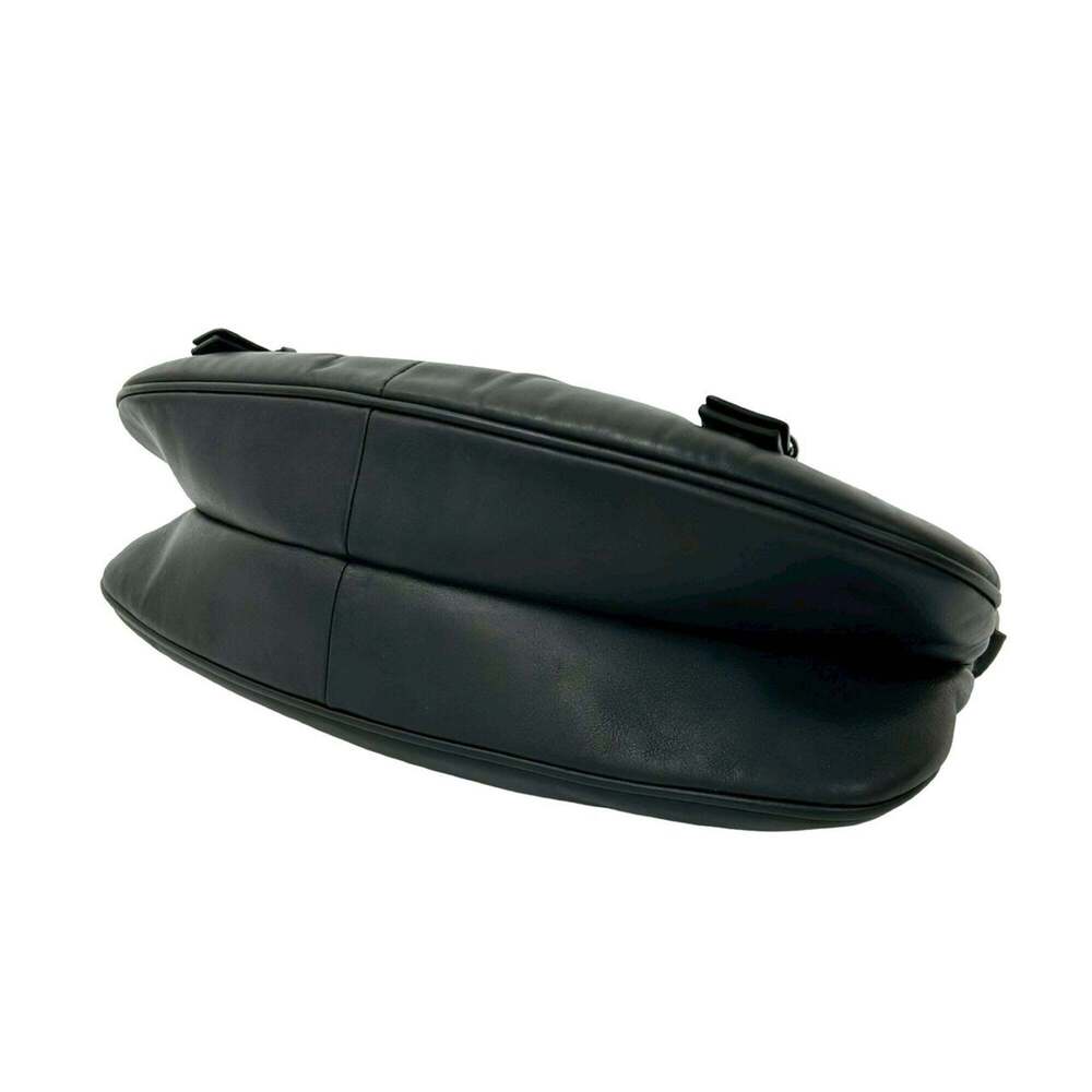 CHRISTIAN DIOR Black Leather Shoulder Bag - Picture 8 of 10